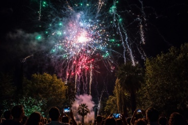 feu d'artifice pour un anniversaire